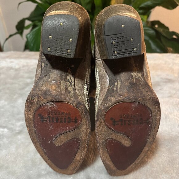 Corral Women's Cowgirl Boots, Wing and Cross Design Size 6.5M - Picture 6 of 10